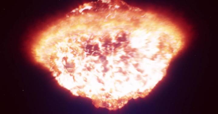 Exploding supernova's shape unveiled for first time