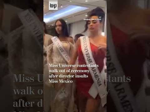 Miss Universe contestants walk out after Miss Mexico berated