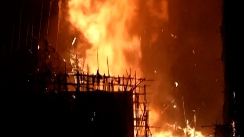 Hong Kong fire renews debate on bamboo scaffolding