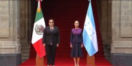 Sheinbaum se reúne en Palacio Nacional con Xiomara Castro, presidenta de Honduras