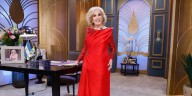 Mirtha Legrand deslumbró en su mesaza con un vestido rojo de encaje