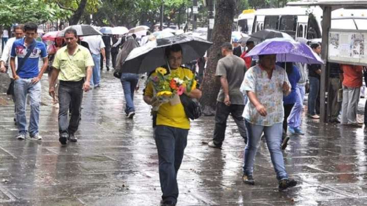 Inameh prevé precipitaciones en diversas zonas del territorio nacional