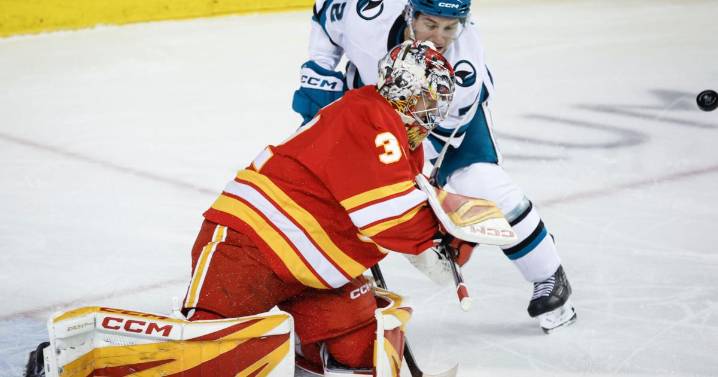 Wolf makes 16 saves for his 1st shutout of the season in Flames' 2