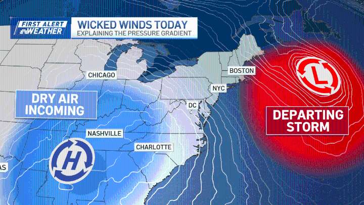 Boston MA Wind advisories in effect
