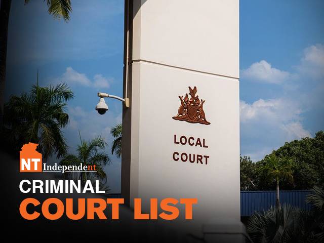 NT Criminal Court list