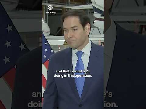 Marco Rubio responds to questions about Trump administration’s vessel strikes #shorts