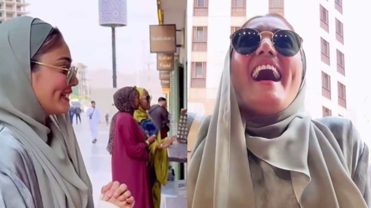 Sana Makbul Enjoys The Viral Rose Ice Cream In Medina