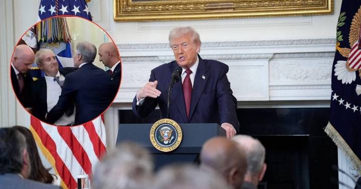 Man Passes Out During Live Press Conference With Donald Trump