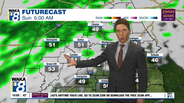 Cold Thanksgiving night, cool Friday, milder Saturday, rain Sunday