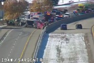 Sleeping driver causes gravel trailer to overturn in Jackson County