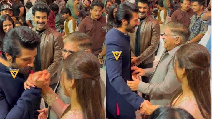 Vijay Deverakonda Kisses Rashmika Mandanna’s Hand At The Girlfriend Success Party, Video Goes Viral