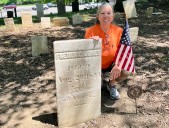 Restoration specialist works to preserve Medina's Old Town Graveyard