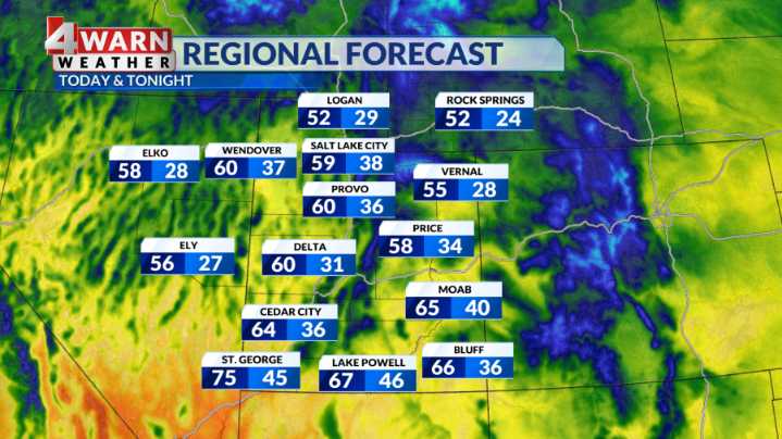 Clearing skies and seasonal temperatures through the weekend