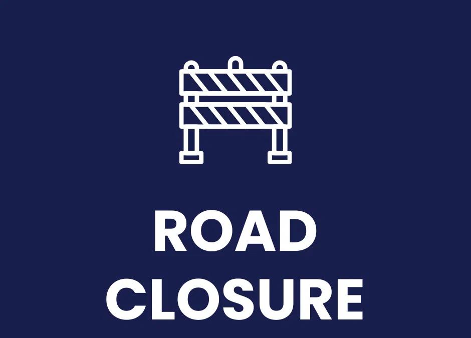 RCAF Road closure in effect until further notice