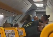 Impactante confrontación en las alturas: dos policías heridos durante el intento de arresto de una luchadora de MMA en pleno vuelo