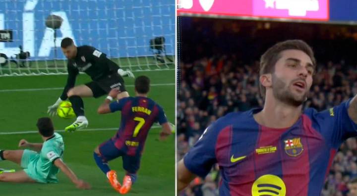 ¡Euforia en el Camp Nou! Ferrán anota soberbio gol para el 2-0 de Barcelona ante Athletic Club