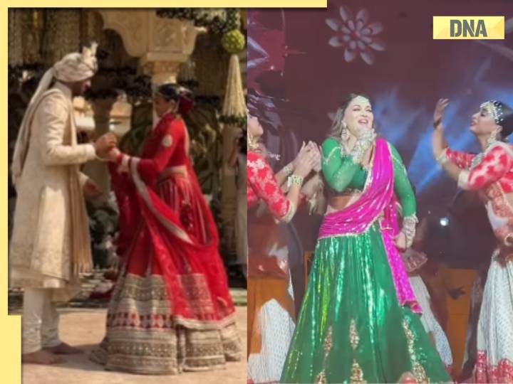 Vamsi Gadiraju-Netra Mantena wedding: Madhuri Dixit recreates 'Dola Re'