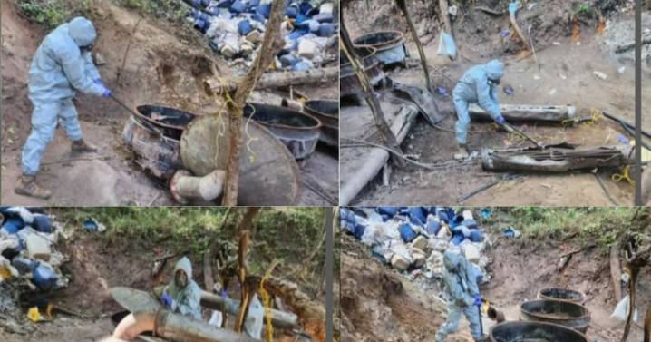 Desmantelan dos narcolaboratorios en Culiacán: uno operaba activamente con más de 5 toneladas de químicos peligrosos