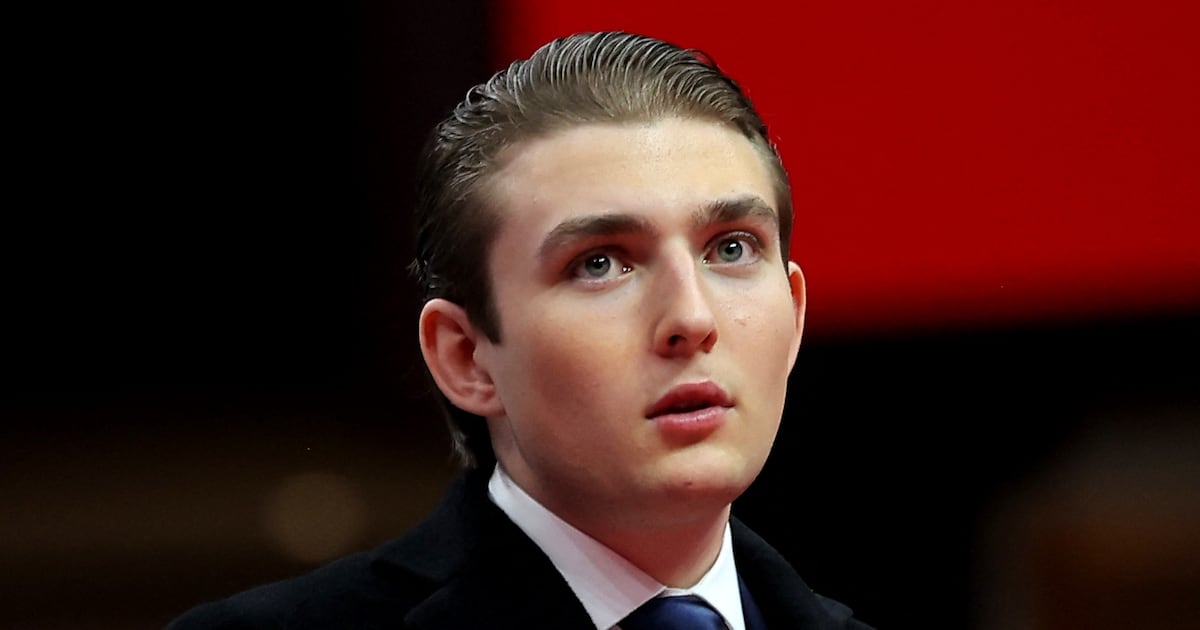 Barron Trump Makes First Public Appearance Since January