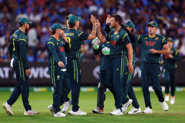 Hazlewood dismantles India as Australia romp home by four wickets