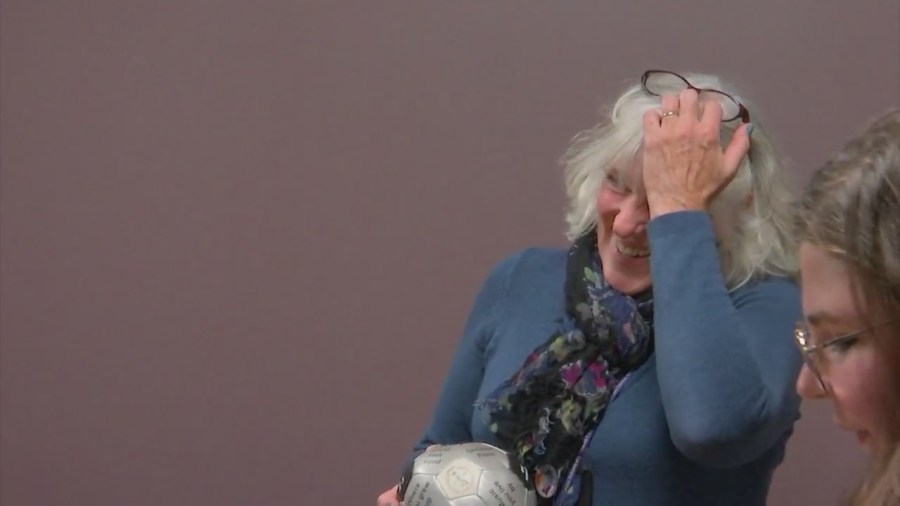 "She really changed my life," students say of school social worker now recognized by the state for mental health advocacy