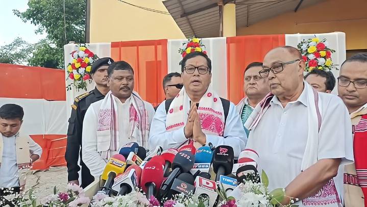 Sarbananda Sonowal Attends Janjatiya Gaurav Divas Celebration in Biswanath