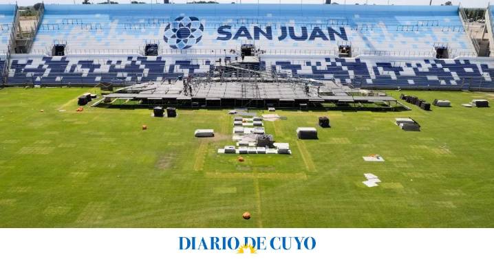 Así quedó la cancha del Estadio del Bicentenario tras 3 días de recitales