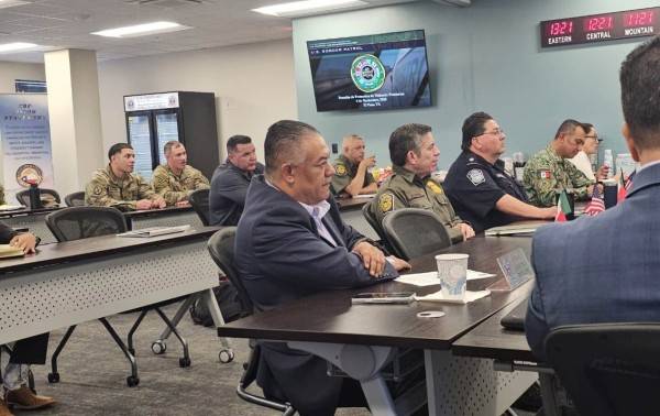 Acude titular de la SSPM a reunión binacional del Protocolo de Violencia Fronteriza