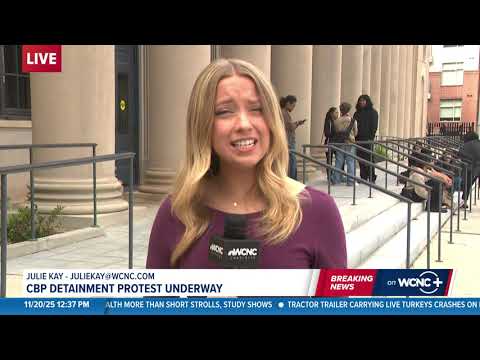 Protesters gather in Charlotte, accusing Border Patrol of detaining US citizen