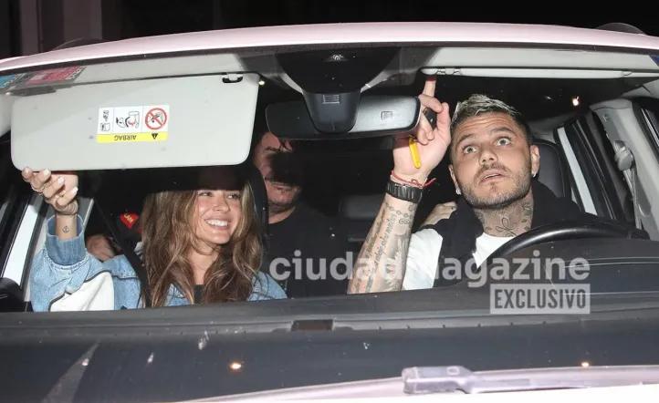 Mauro Icardi, sus hijas y la China Suárez pasearon por un shopping