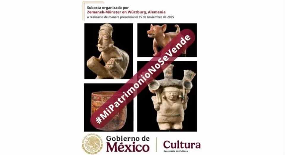 Llaman a detener venta de patrimonio de México en subasta alemana