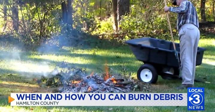 When is it safe to burn in Hamilton County?