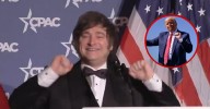 Javier Milei baila al ritmo de "YMCA" emulando estilo de Donald Trump durante conferencia empresarial