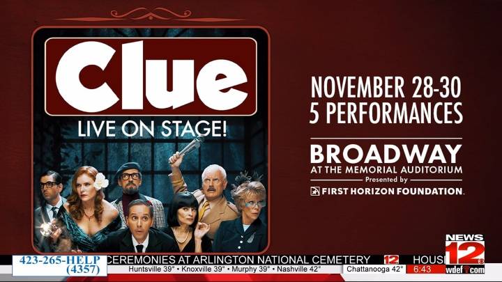 Murder mystery at Memorial Auditorium!