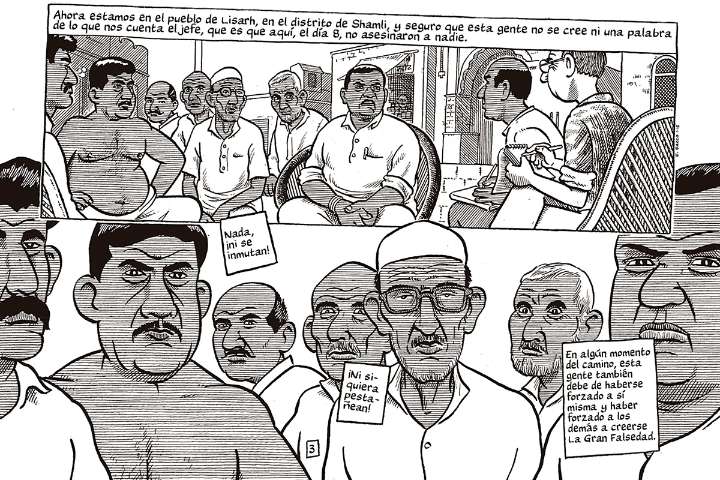 Joe Sacco dibuja el odio y la violencia en la India