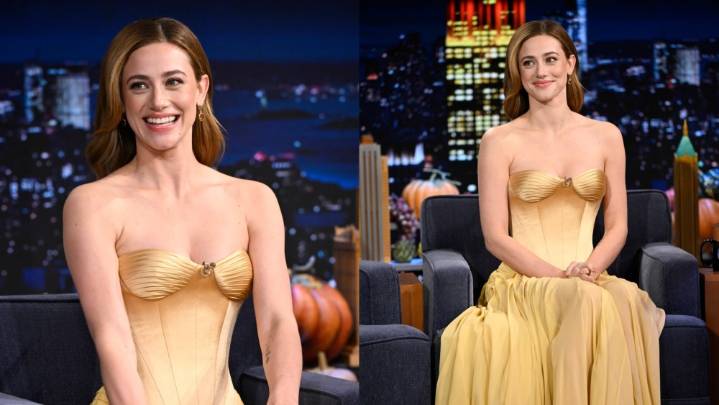 Lili Reinhart Wows in Georges Hobeika for 'Jimmy Fallon'