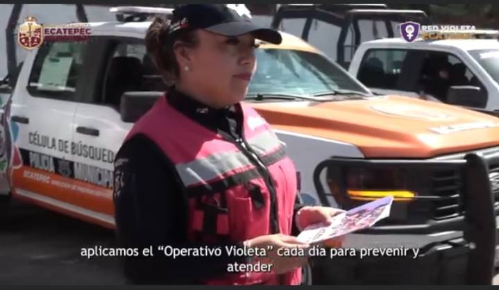 Operativo Violeta fortalece la protección y confianza en los espacios públicos en Ecatepec