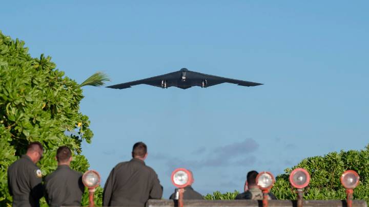 Air Force publishes photos of B-2 bomber squadron flying ‘to conduct combat missions’