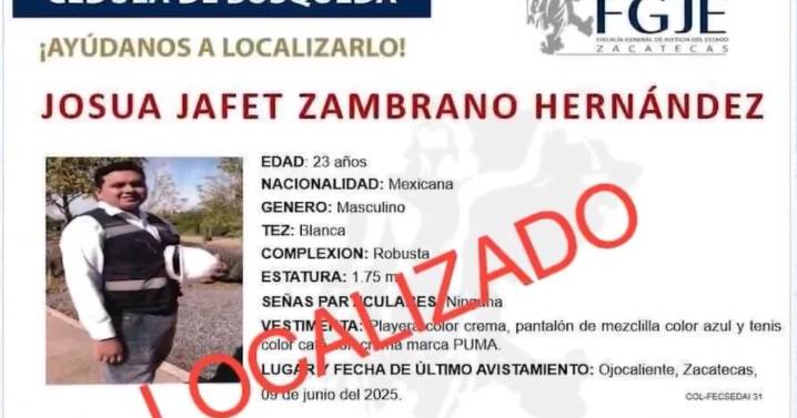 Rescatan con vida al hijo del alcalde de Ojocaliente tras casi cinco meses secuestrado en Zacatecas