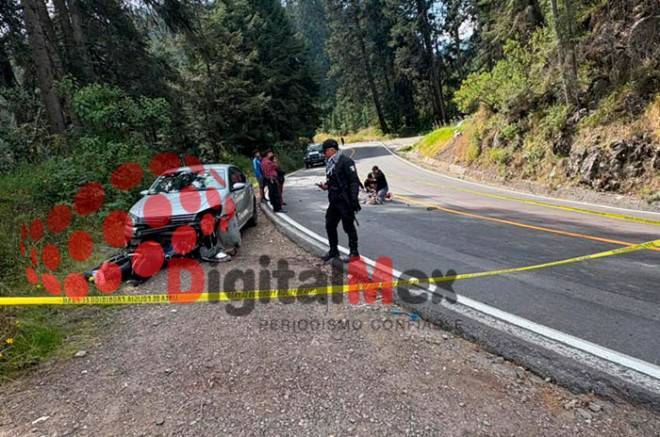 Joven motociclista de 17 años muere tras derrapar y chocar en Zinacantepec