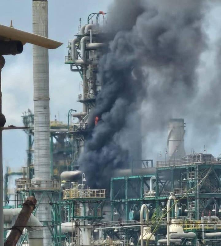 Piura: Controlan incendio de baja magnitud en la Refinería Talara