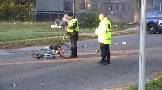 Pedestrian on bicycle struck by vehicle in East Memphis