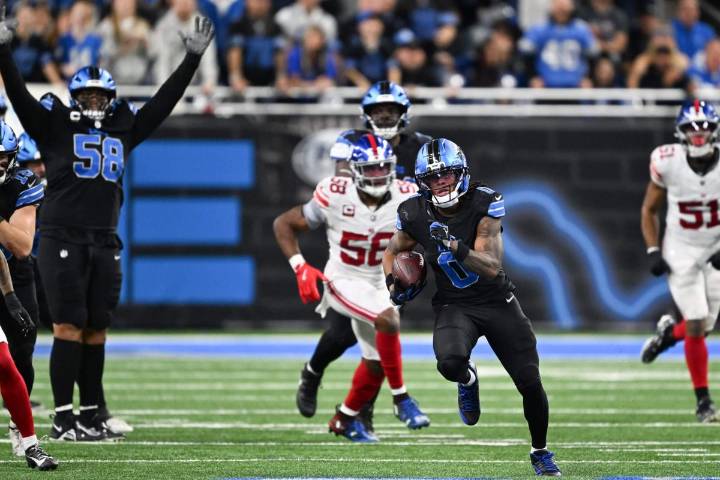 When the Lions needed someone to save the day, Jahmyr Gibbs made a house call