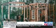 Church building sanctuary in Vinton using only raw materials