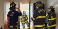 Car drives into Burlington apartment building; no injuries