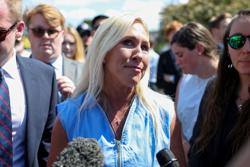 Lawmaker Marjorie Taylor Greene blames Trump for threats against her after their split