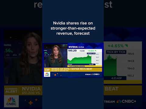 Nvidia shares rise on stronger-than-expected revenue, forecast