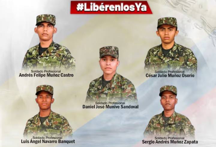 Eln se atribuye secuestro de cinco soldados en Arauca