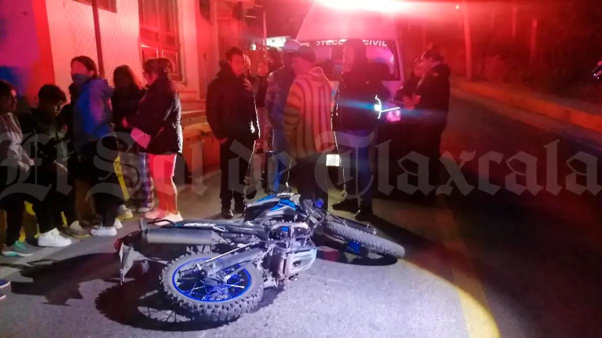 Fallece tercer motociclista por accidente en una semana en Tlaxcala