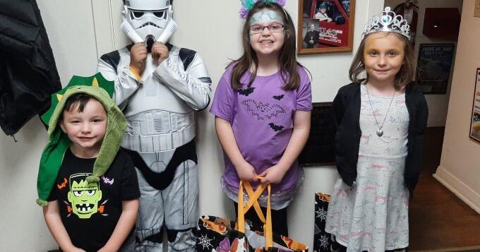 Kids flocked to KJAS for Halloween candy